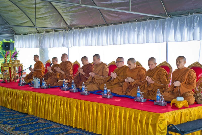 1 Heliotrope 65 Buddhist Monk Blessing Ceremony
